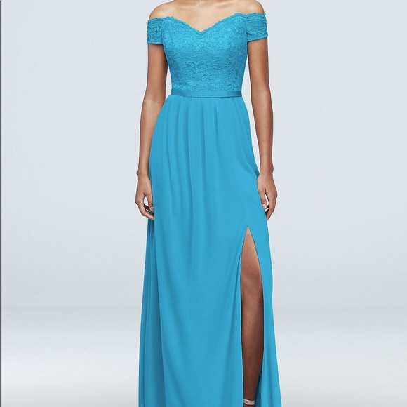 David's Bridal Dresses & Skirts - David’s Bridal Off Shoulder bridesmaid dress